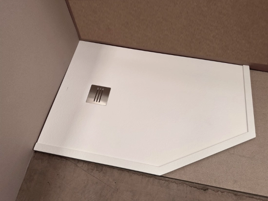 Receveur de douche, sur mesure, largeur 60 à 210 cm X 60 à 100 cm, Garantie 5 ans, résine pleine masse PN24 de couleurs, LIVRAISON RAPIDE, OFFERTE
